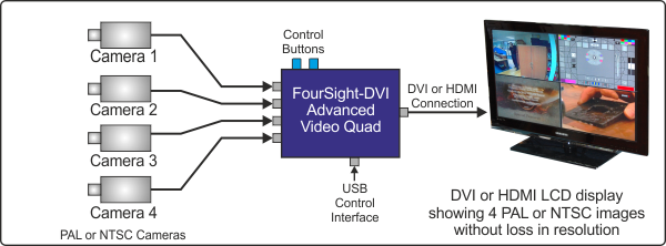 Typical FourSight-DVI Application